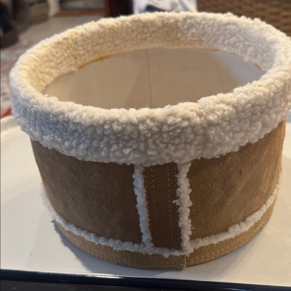 Basket Cozy Tan and Cream Home Accent Basket